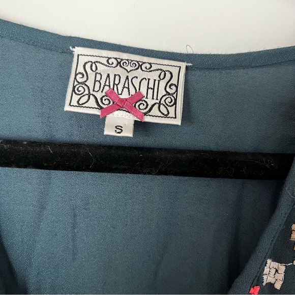 Anthropologie Yoana Baraschi Boho Embroidered Cross Stitch Dress - Picture 3 of 9